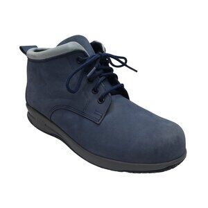 SAS Gretchen Blue Leather Water Resistant Chukka Boots Womens 7.5